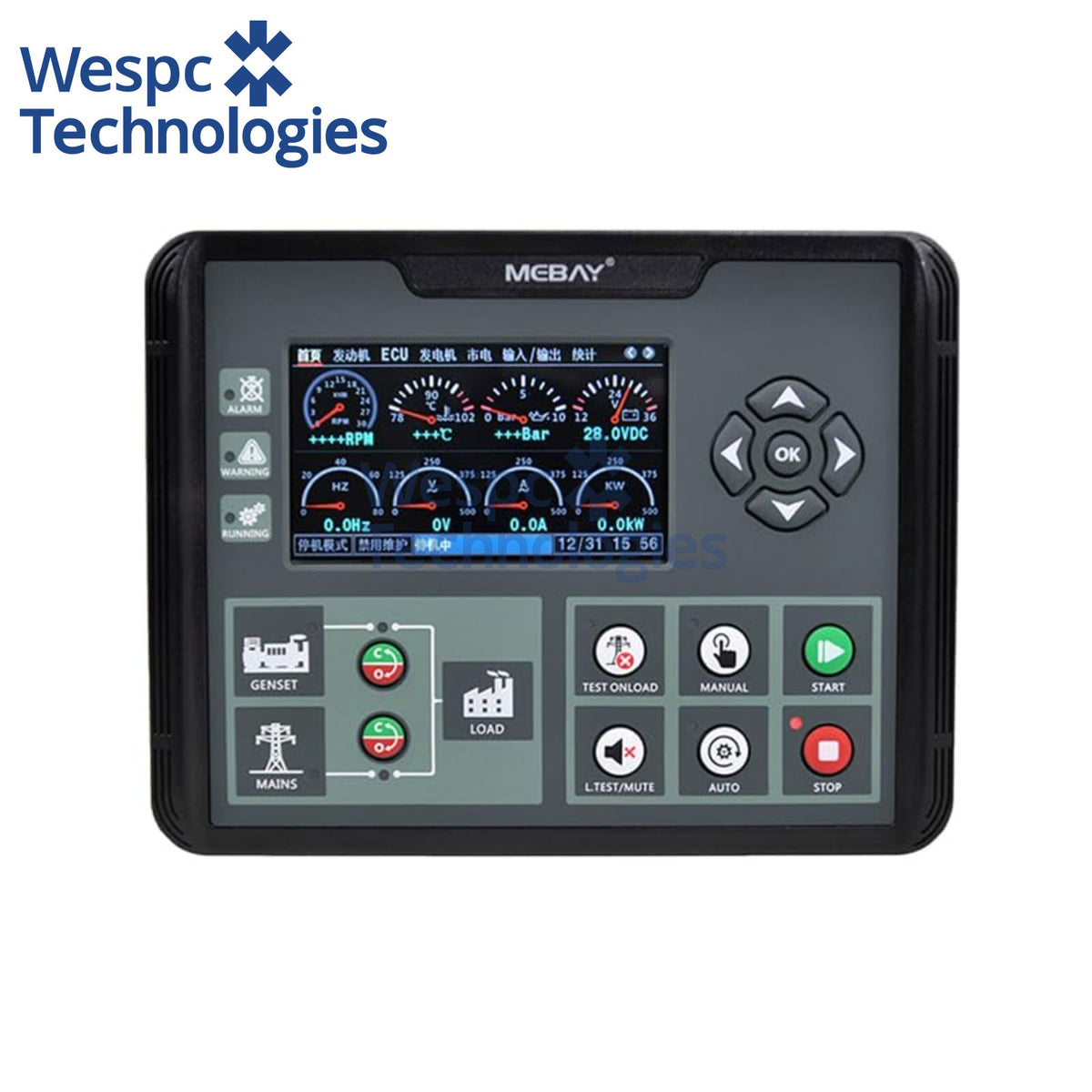 Original Mebay DC72DR MK2 AMF Generator Controller Replaced by DC72DR MK3 LCD Display Self-Starting Control Board