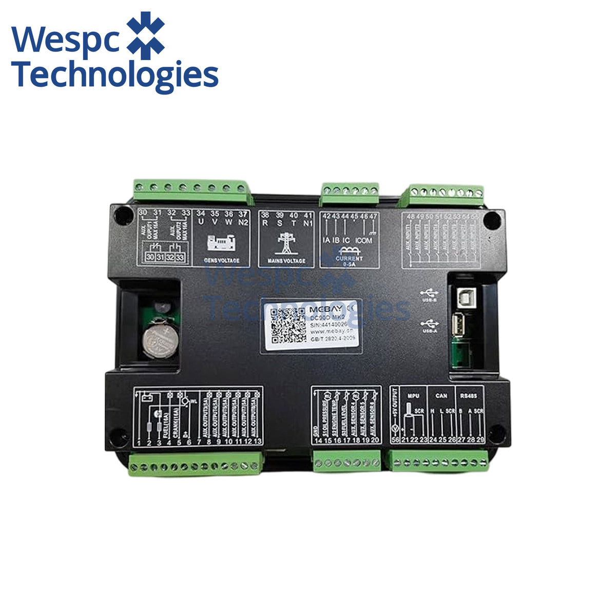 Original Genuine Mebay DC92D Replaced by DC92D MK3 Auto AMF ATS Generator Controller Genset Control Module