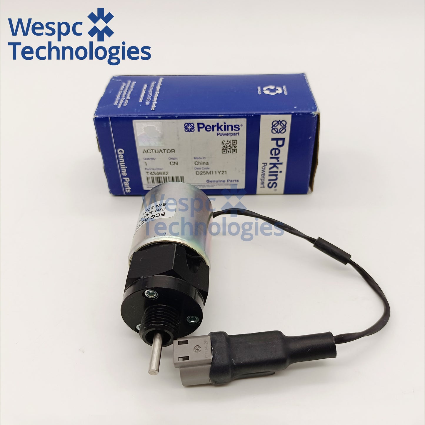 Original Throttle Solenoid U85206500 for Perkins 400 Series Engine 403D-15