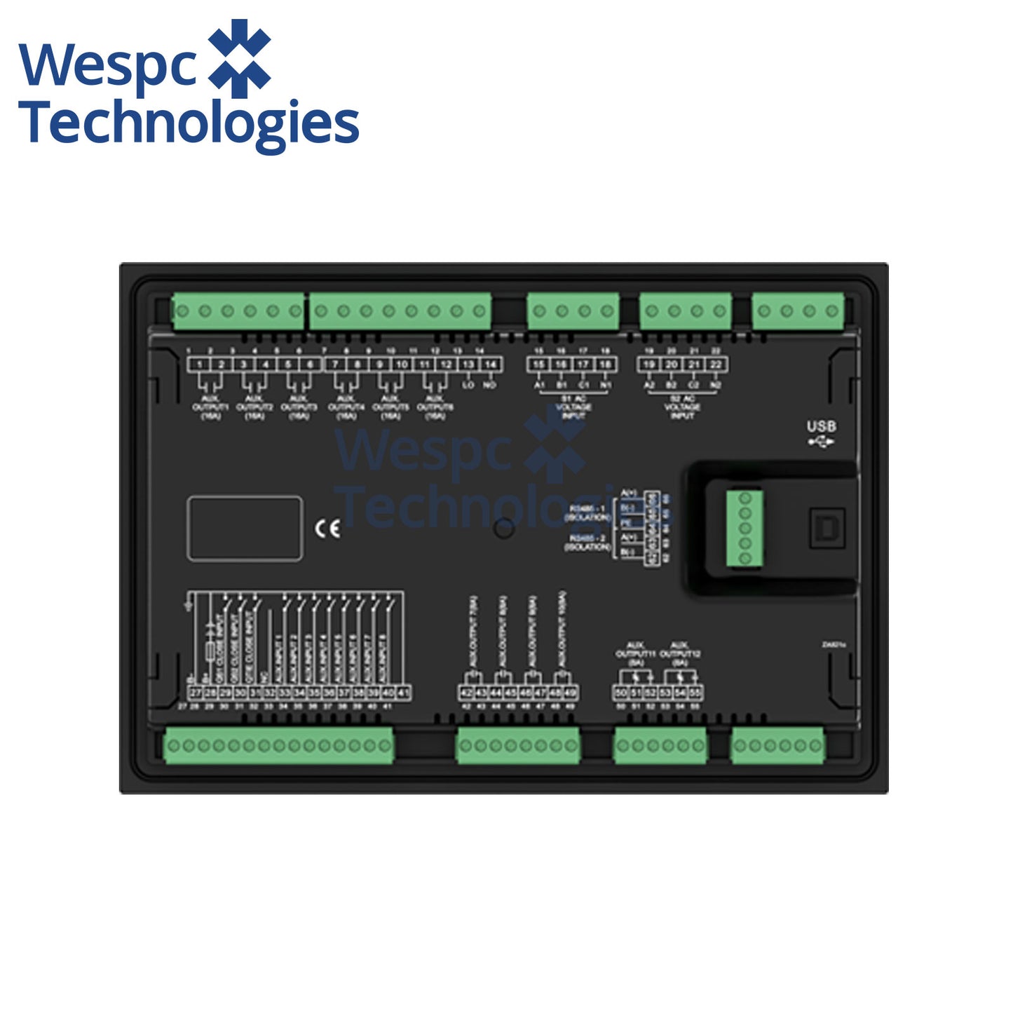 Original SmartGen HAT821 Dual Power Bus Tie Controller Intelligent Dual-Power Switchover Module