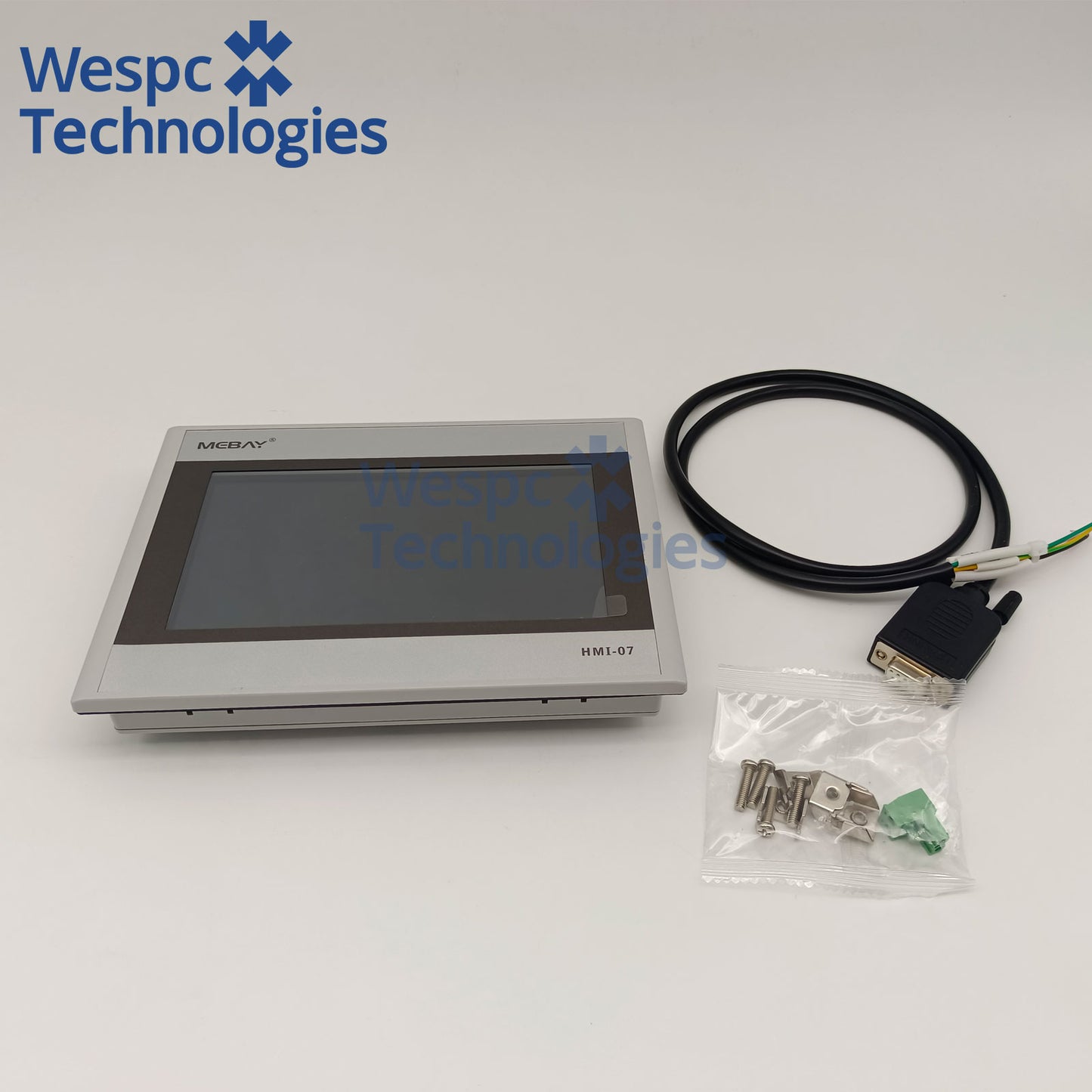 Original Mebay HMI-07 Remote Generator Set Controller TFT Touch Screen RS485 Modbus Monitoring Display Wespc