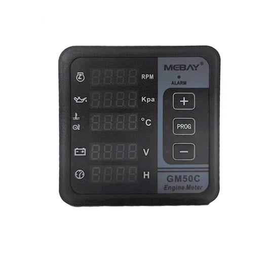 Original Mebay GM50C GM50CR Engine Digital  Multifunction Meter RPM Oil Pressure Meter
