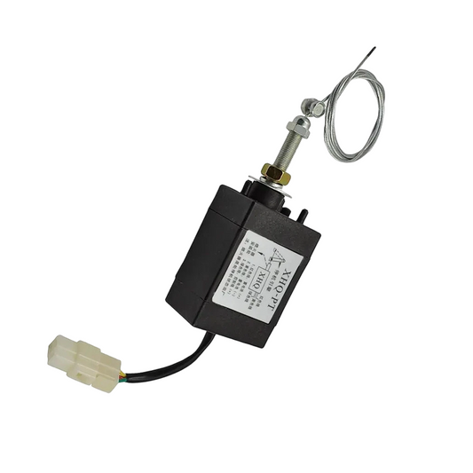XHQ-PT-NO Normally Open Fuel Shutoff Solenoid DC12V DC24V Diesel Generator Flameout Device Electric Stop Solenoid