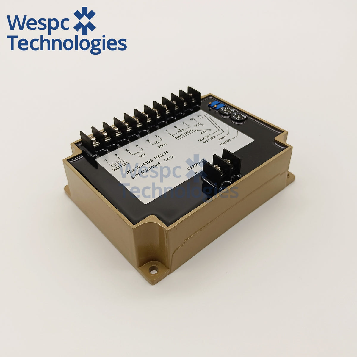 3044196 Speed Controller 220V/380V Electronic Governor Board for Diesel Generator Set Compatible with Cummins Genset