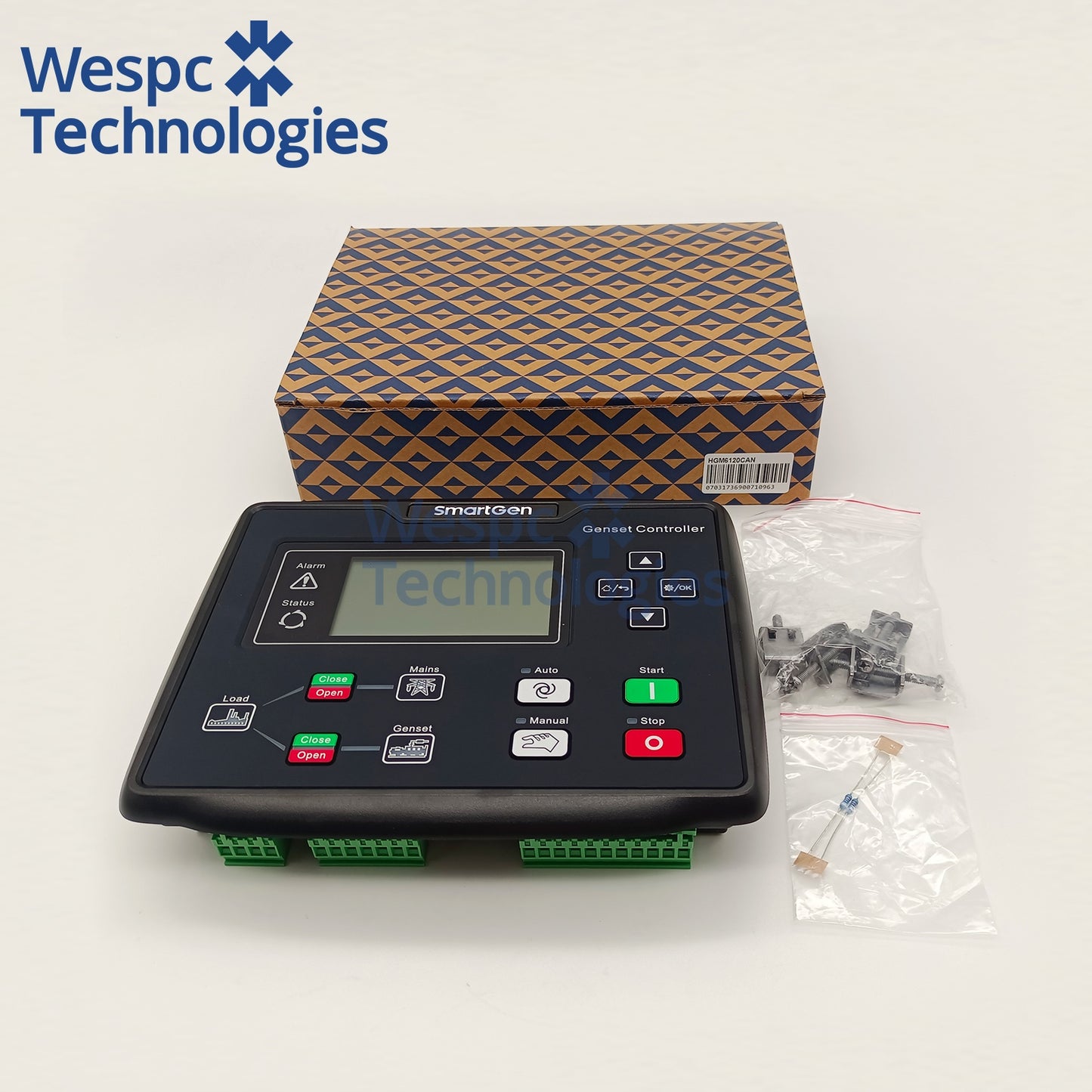 Original HGM6120CAN Genset Controller Smartgen Diesel Generator AMF Control Module
