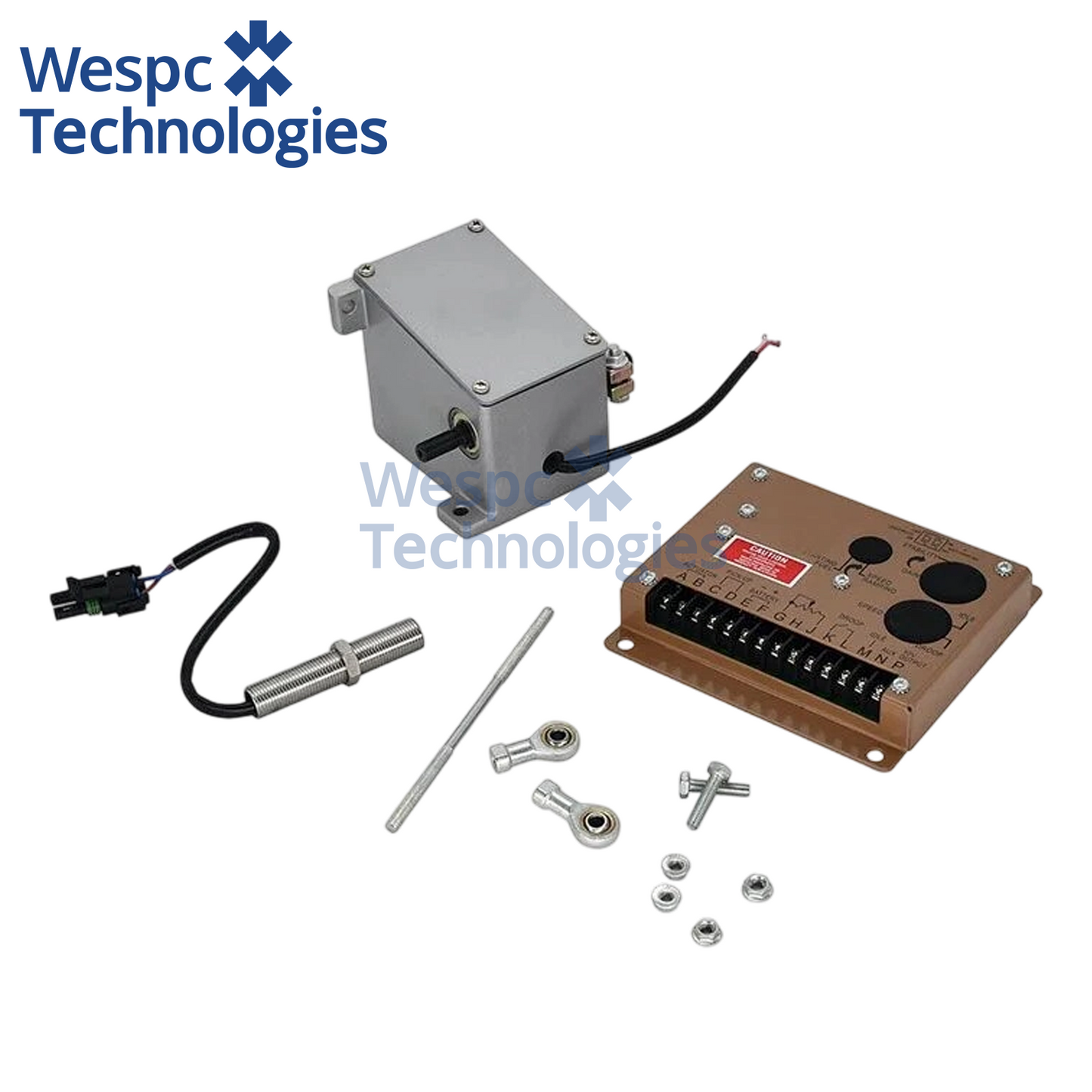 ADC120 External Actuator + ESD5500E Speed Controller + 3034572 Magnetic Speed Sensor Governor Generator Actuator Kit