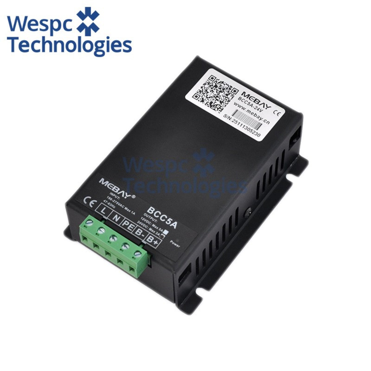 Original BCC5A Battery Charger 2-Stage 12V 5A 24V 3A Lead‑Acid For Diesel Genset