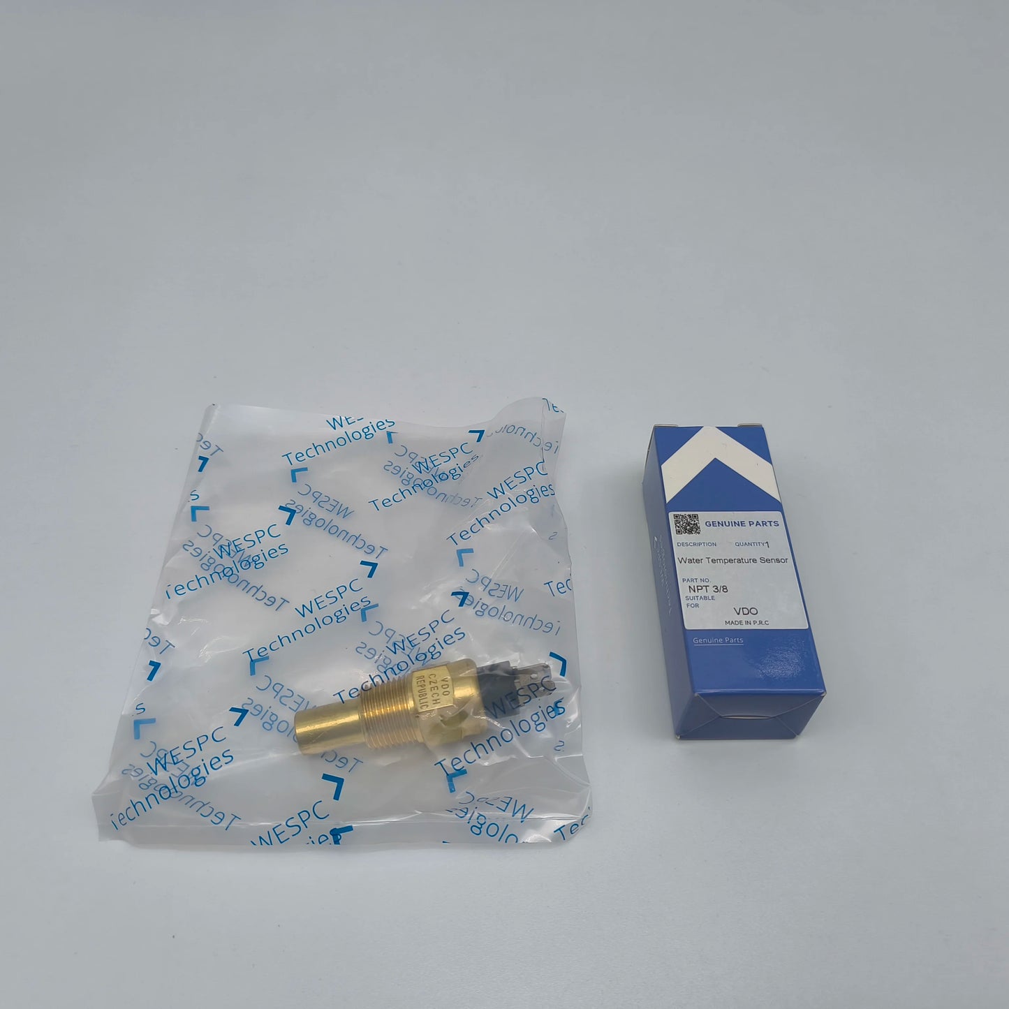 VDO 3/8 NPT 17mm Thread Diesel Engine Oil and Water Temperature Sensor WESPC . Suitable for Generator Set Part