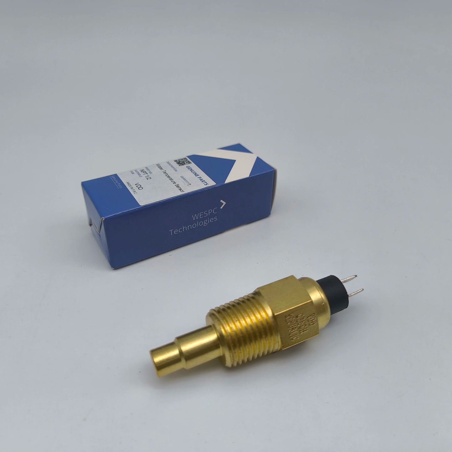 Sensor de temperatura del agua VDO 1/2 NPT Transmisor de interruptor WESPC Adecuado para generador de motor diésel Sensor eléctrico de origen
