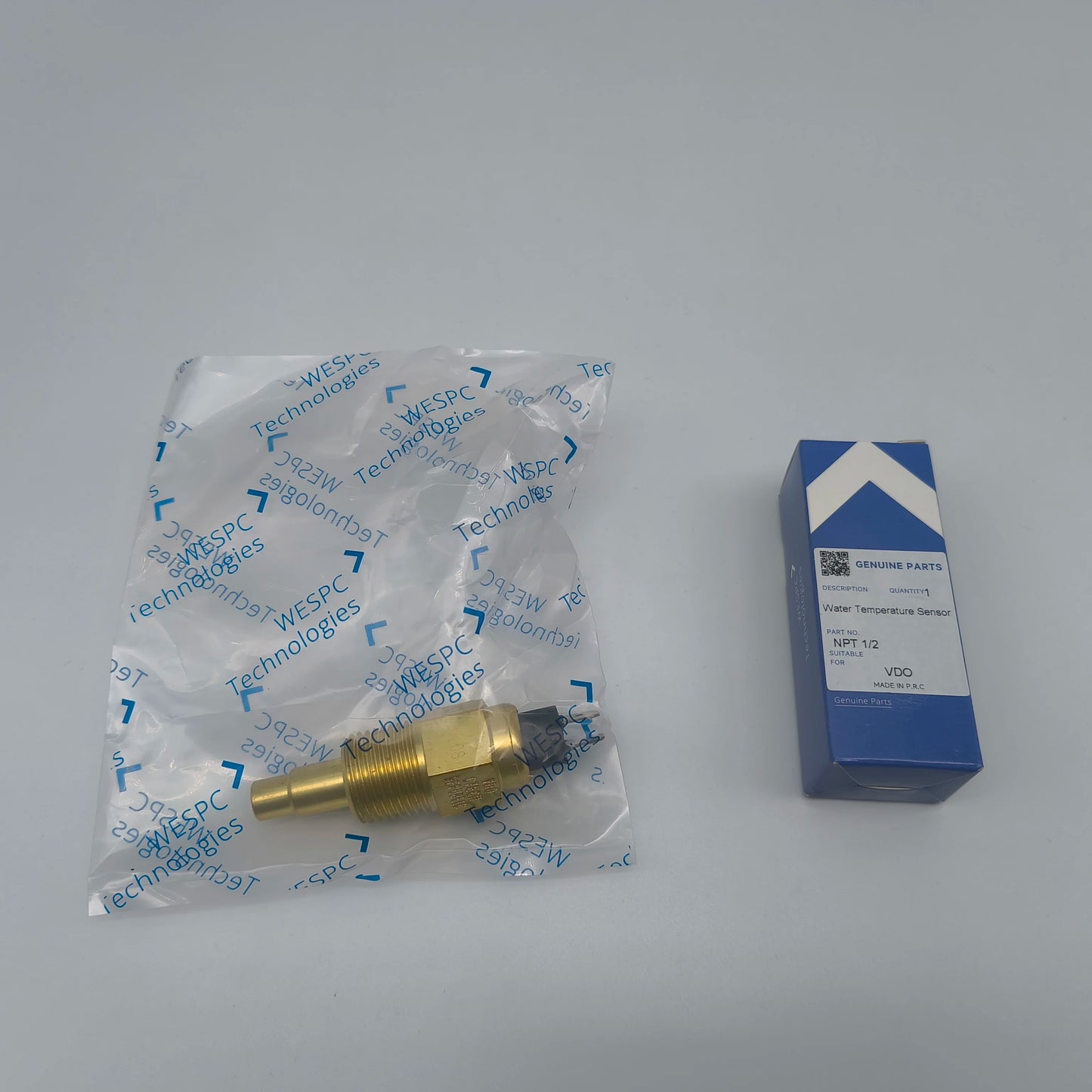 Sensor de temperatura del agua VDO 1/2 NPT Transmisor de interruptor WESPC Adecuado para generador de motor diésel Sensor eléctrico de origen
