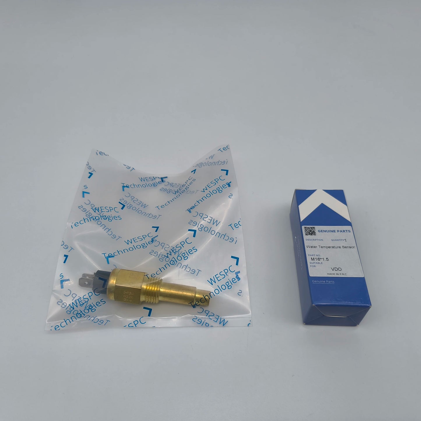 مستشعر درجة حرارة سائل تبريد الماء لمحرك الديزل M16*1.5 WESPC. مناسب لمستشعر درجة حرارة VDO