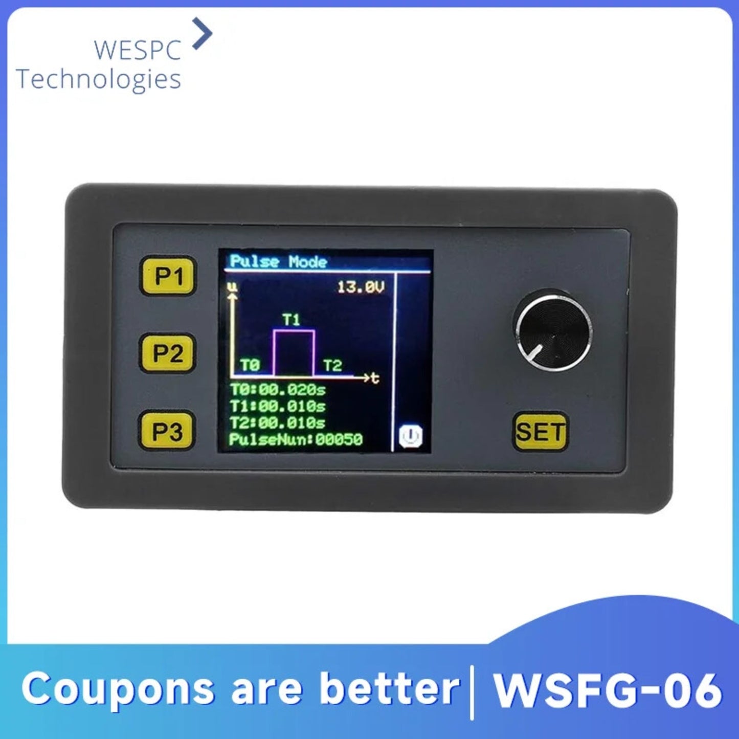 WSFG-06 Pwm Pulse Adjustable Module Sine 2-10V 4-20mA Adjustable Signal Generator