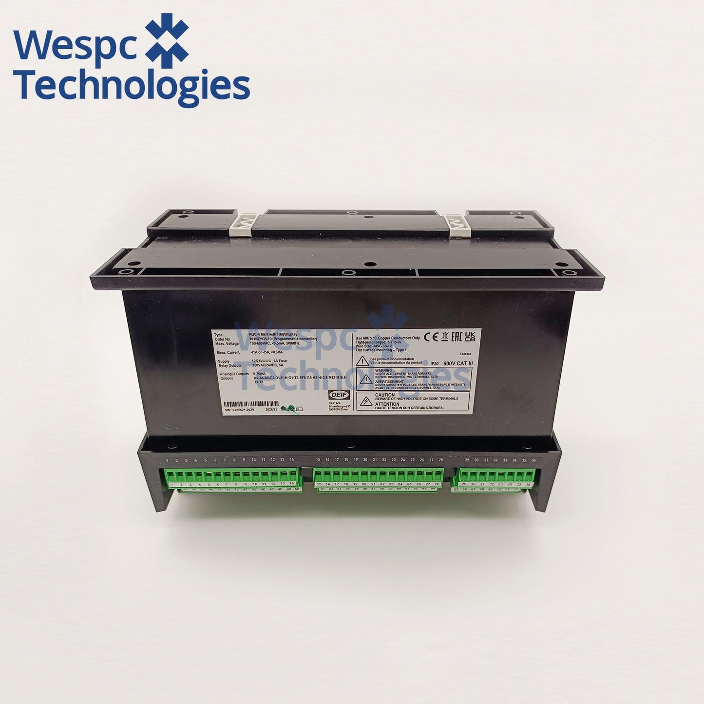 Genuine DEIF AGC-4 MKII Advanced Genset Paralleling Controller Multi-unit Synchronization Power Management AMF Generator Control Module