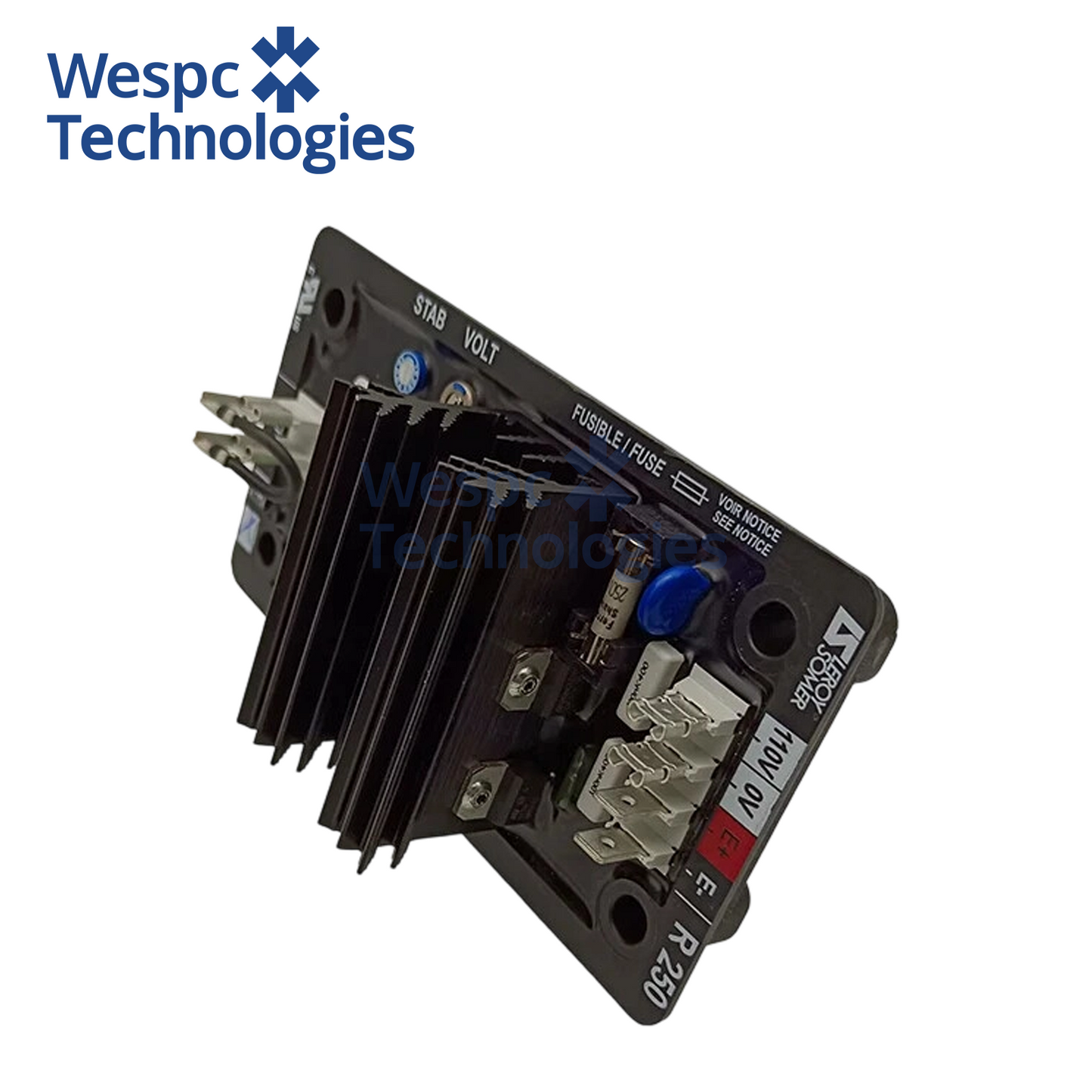 Original Leroy Somer R250 AVR Automatic Voltage Regulator For LSA TAL Series Shunt Excitation Brushless Diesel Generator