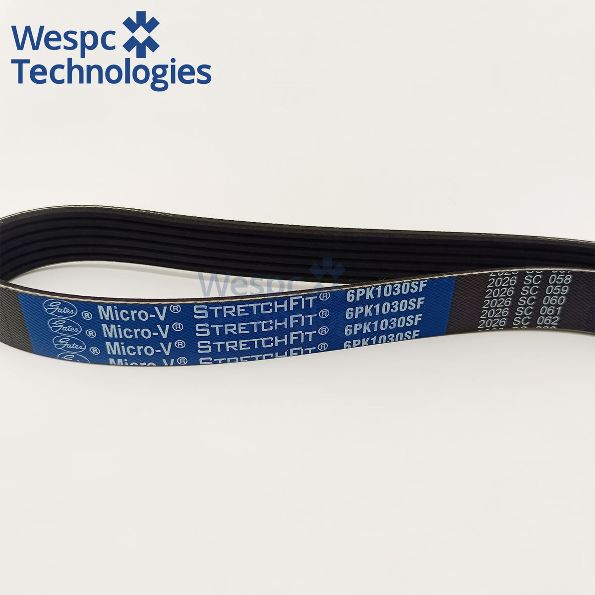 Original Gates Drive Belt 6PK1030SF Multi-V Fan Belt For Ford Fiesta 2010-2017 Engine