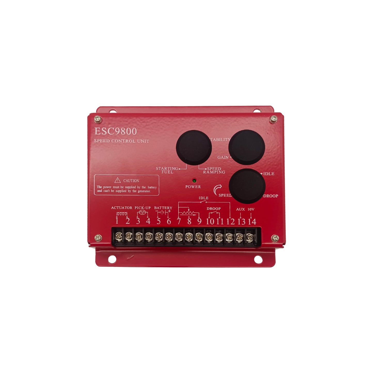 ESC9800 Electronic Speed Control Board 12V/24V PID Speed Regulator Diesel Genset Governor Engine Speed Control Unit