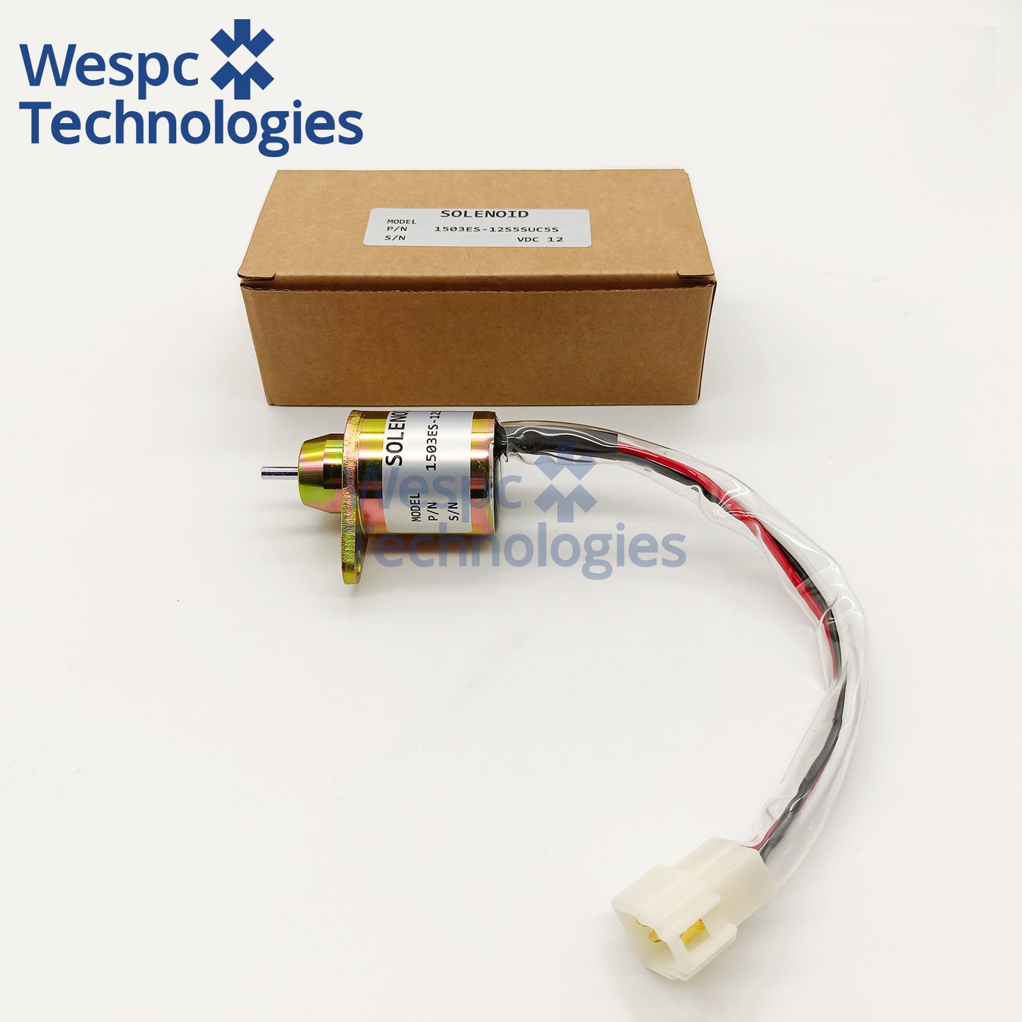 1503ES-12S5SUC5S 12V Fuel Shutoff Solenoid Valve SA-4562T 119653-77950 For Yanmar Hyundai R55-7 R60-7 Excavator Diesel Engine Stop Solenoid