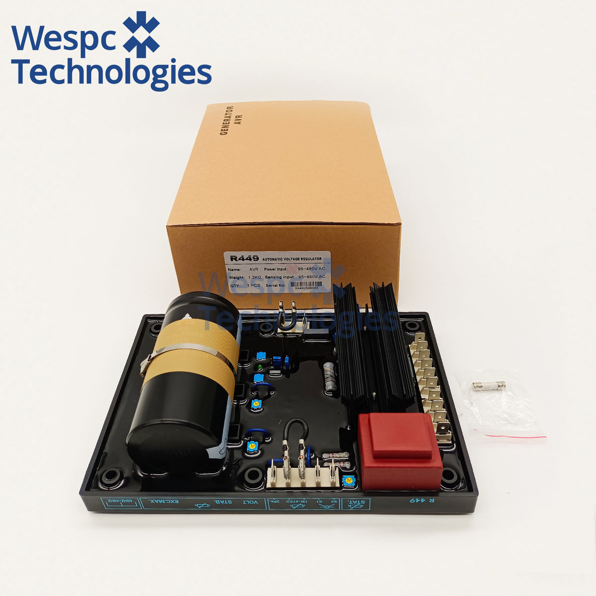 R449 AVR Automatic Voltage Regulator Compatible With Leroy Somer AREP PMG Alternator A50-A54 Genset