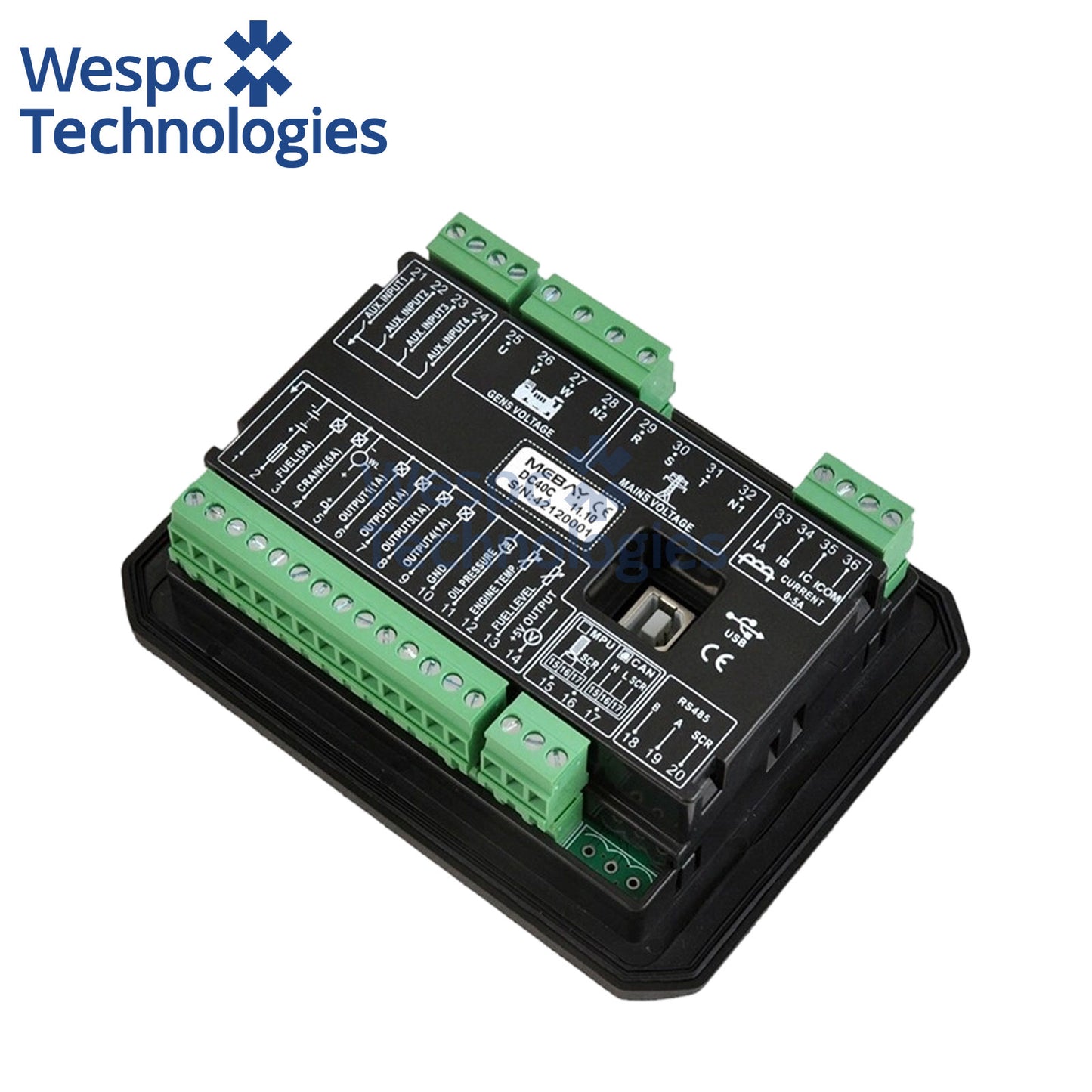 Original Genuine Mebay DC42CR Remote AMF Diesel Generator Engine Controller Module Genset