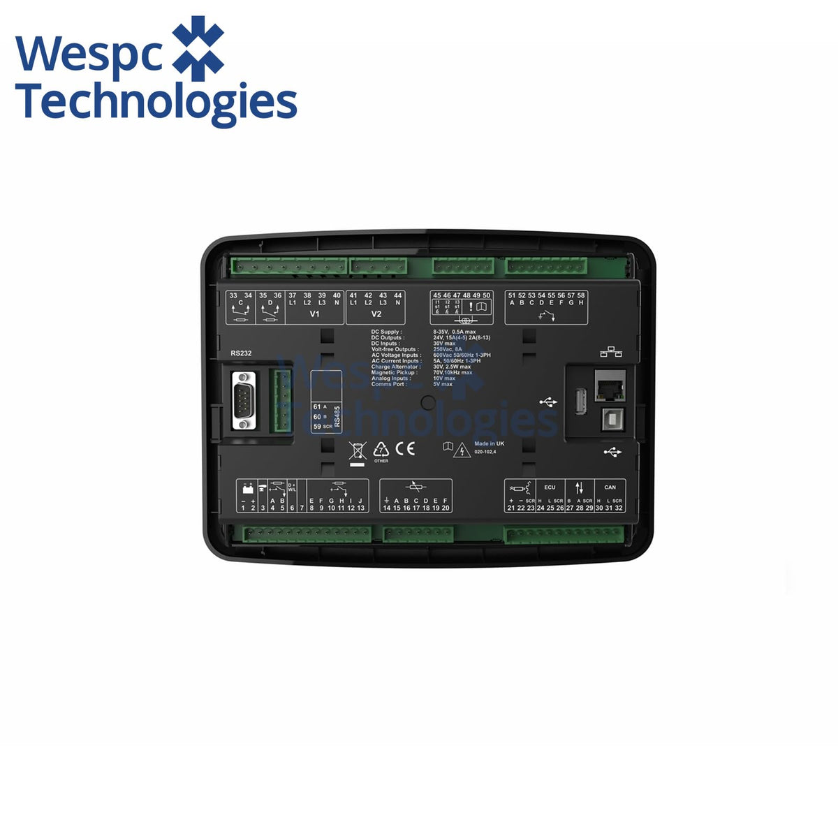 Original DeepSea DSE7420 MKII Auto Mains Failure Control Module Diesel Engine Genset Panel Controller