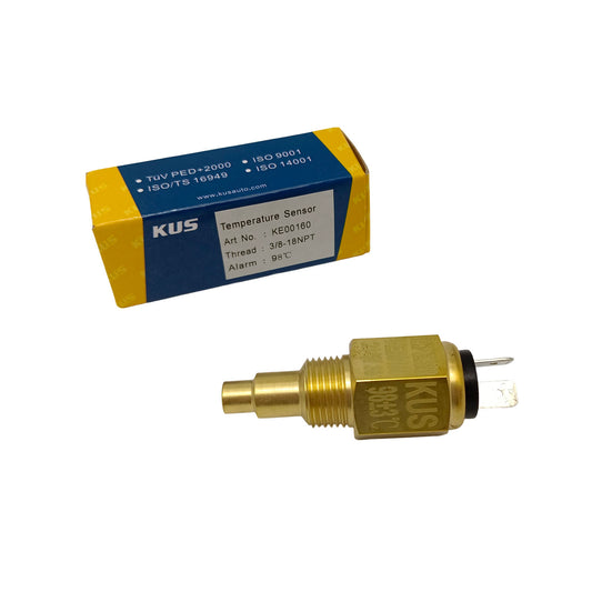 Original KUS High Quality KE00160 Water Temperature Sensor Genuine With Alarm Thread 3/8-18NPT