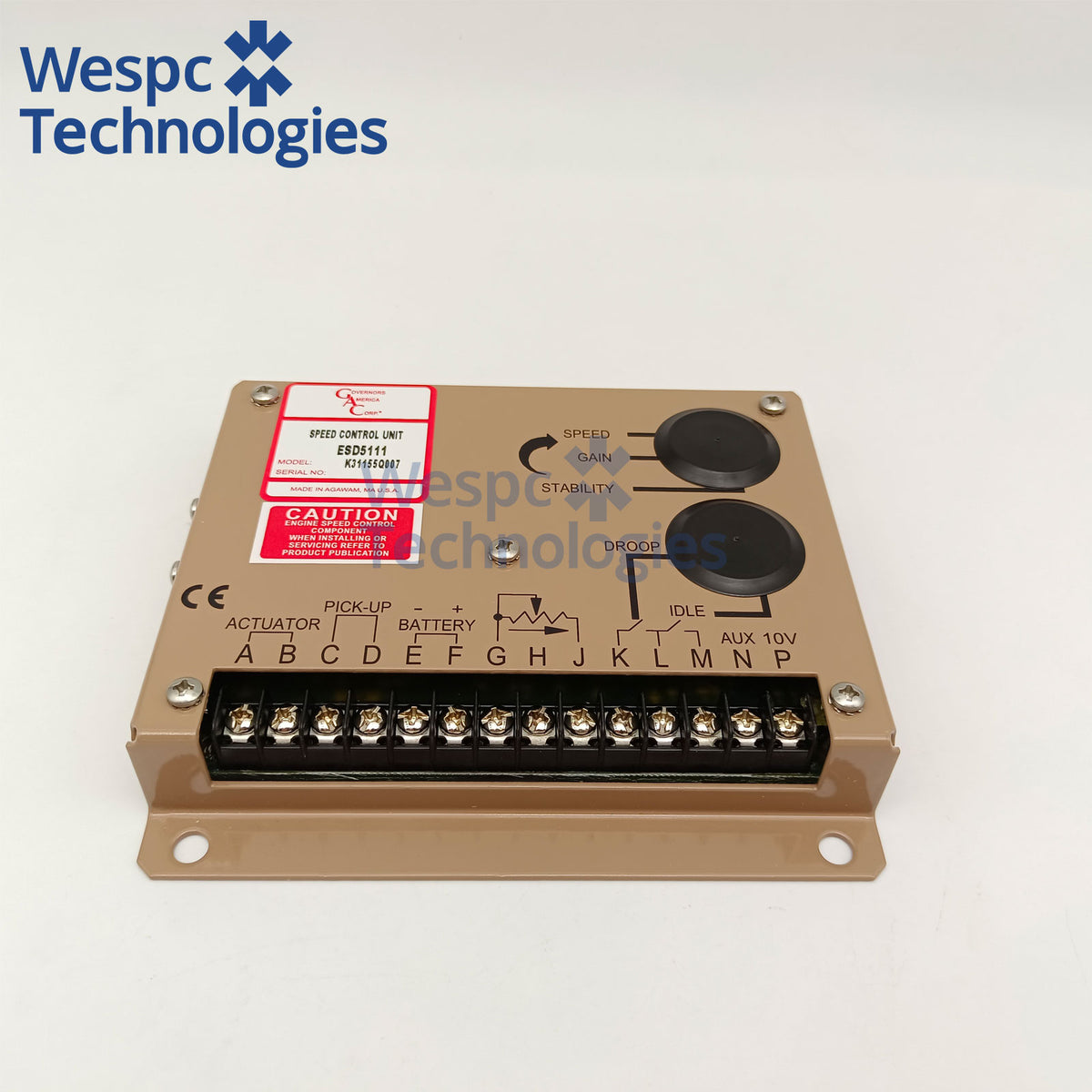 Original GAC ESD5111 Electronic Governor Diesel Generator Speed Control Unit