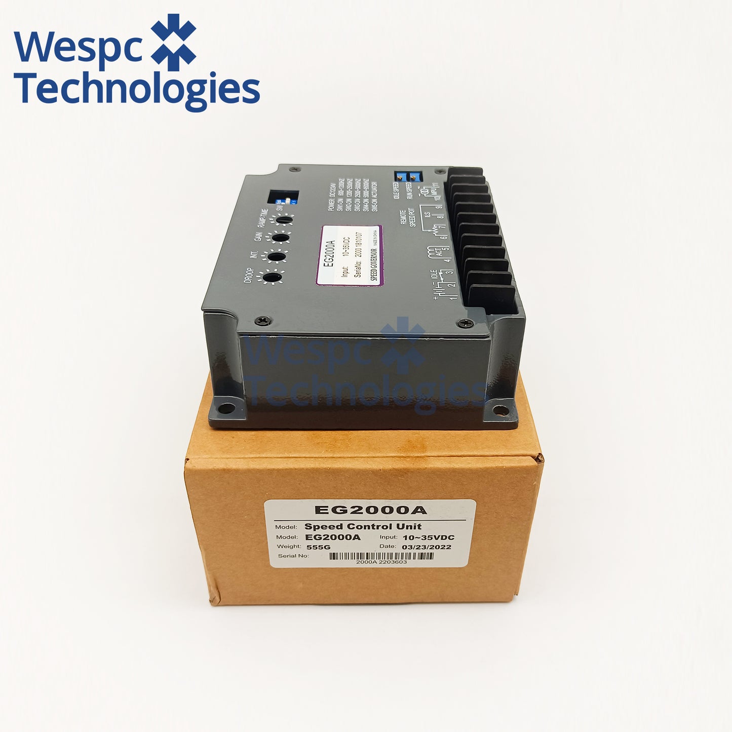 Electronic Governor EG2000 Generator Set Governor DC Electronic Speed Controller