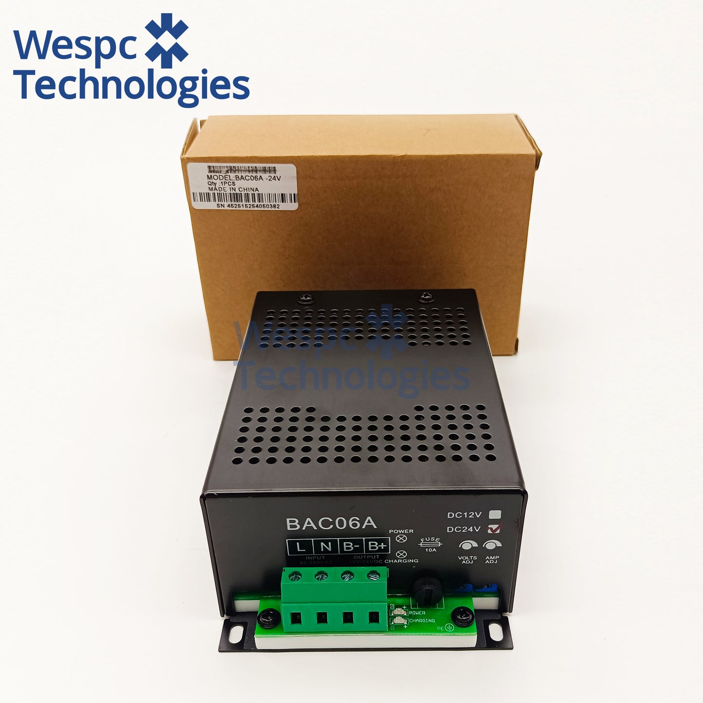 Battery Charger BAC06A 12V/ 24V 3A for Smartgen BAC-06A 24V Generator