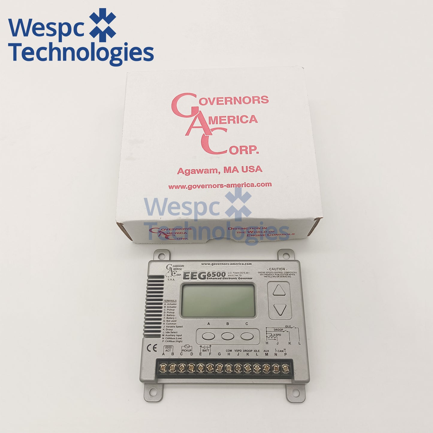 Original EEG6500 Digital Electronic Speed Generator Controller 12V/24V Multi-V DC LCD Display Diesel Gas Engine Speed Control Replace ESD5500E