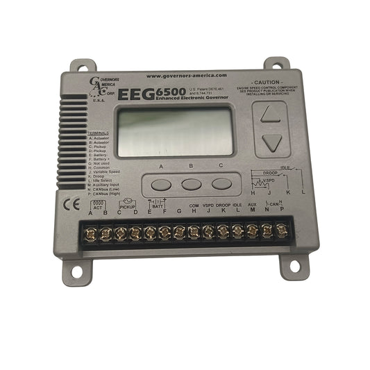 Original EEG6500 Digital Electronic Speed Generator Controller 12V/24V Multi-V DC LCD Display Diesel Gas Engine Speed Control Replace ESD5500E