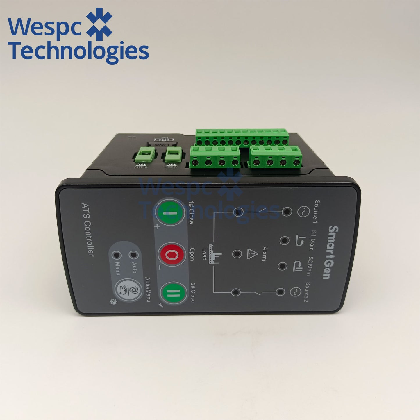 Original SmartGen HAT160 Dual Power ATS Automatic Transfer Controller Fits for 2-stage CB PC ATS Switch