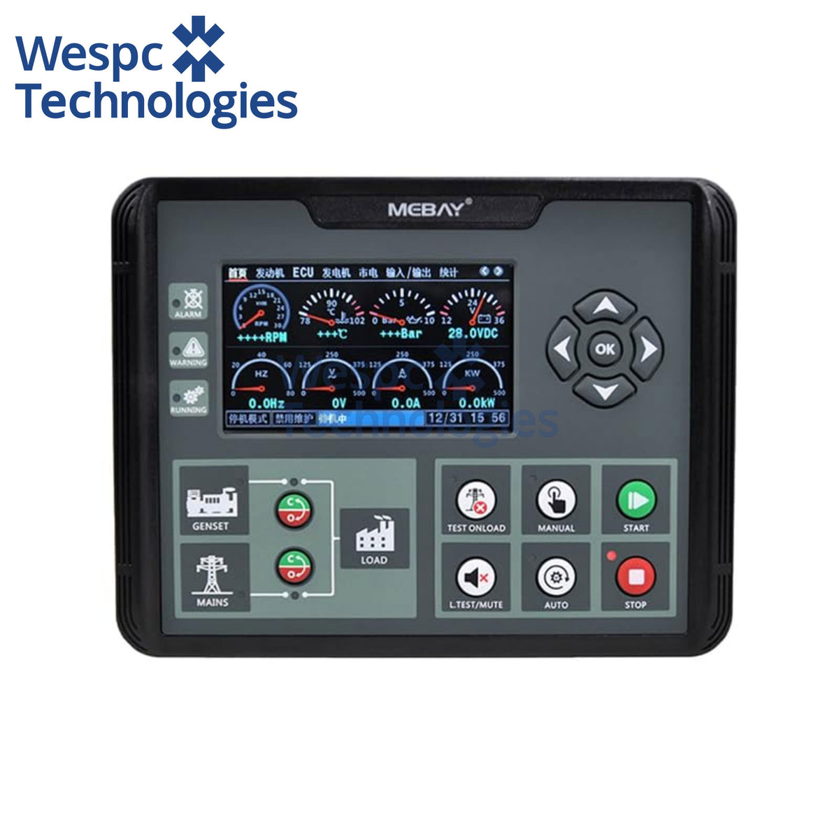 Original MEBAY DC72D MK2 Replaced By DC72D MK3 Genset Engine Control Module Panel AMF Automatic Switching ATS