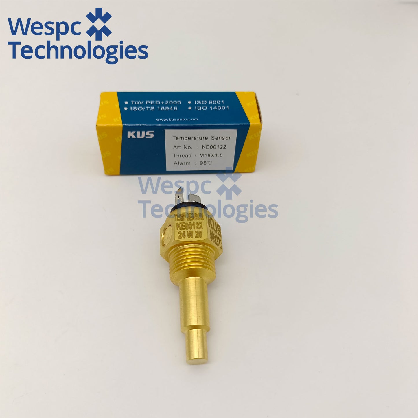 Original KE00122 Water Temperature Sensor with Alarm 98℃ Thread M18x1.5 Thread Dual