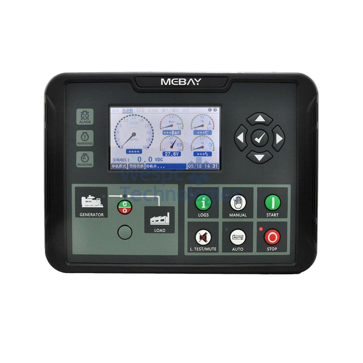 Original Mebay DC90D MK2 AMF Generator Controller 4.3" TFT LCD Auto Mains Failure Generator Control Panel