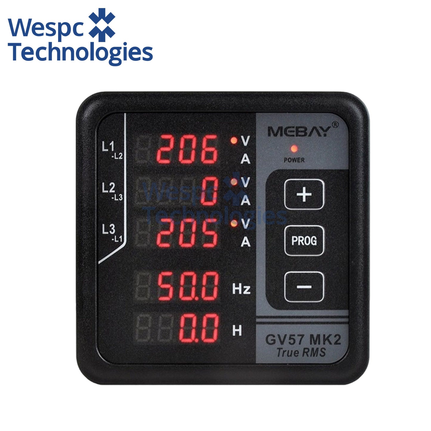Original Mebay GV57 MK2 AC Digital Three Phase Generator Genset Panel Meter