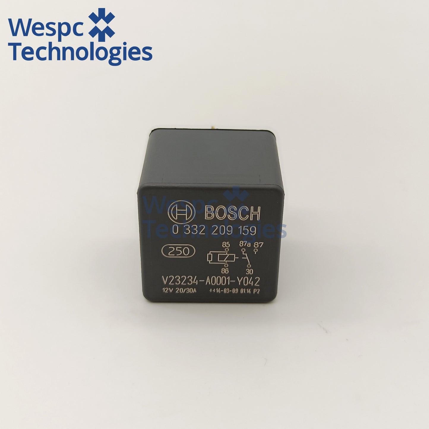 Original Bosch 0332209159 12V 20/30A 5 Pin Mini Changeover Relay