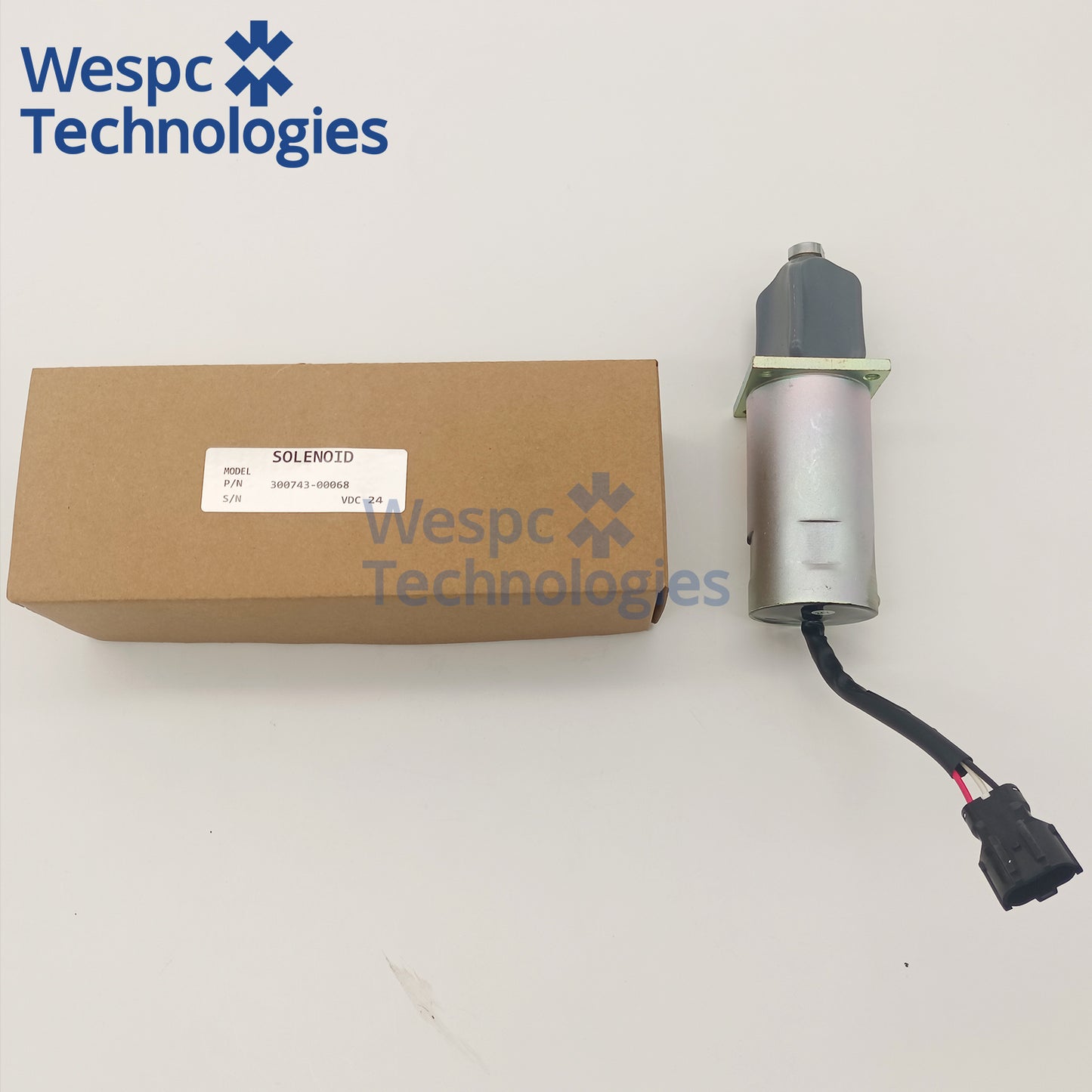 24V Shutdown Solenoid Valve 65.25900-6006A 300743-00068 For DAEWOO Doosan D1146T
