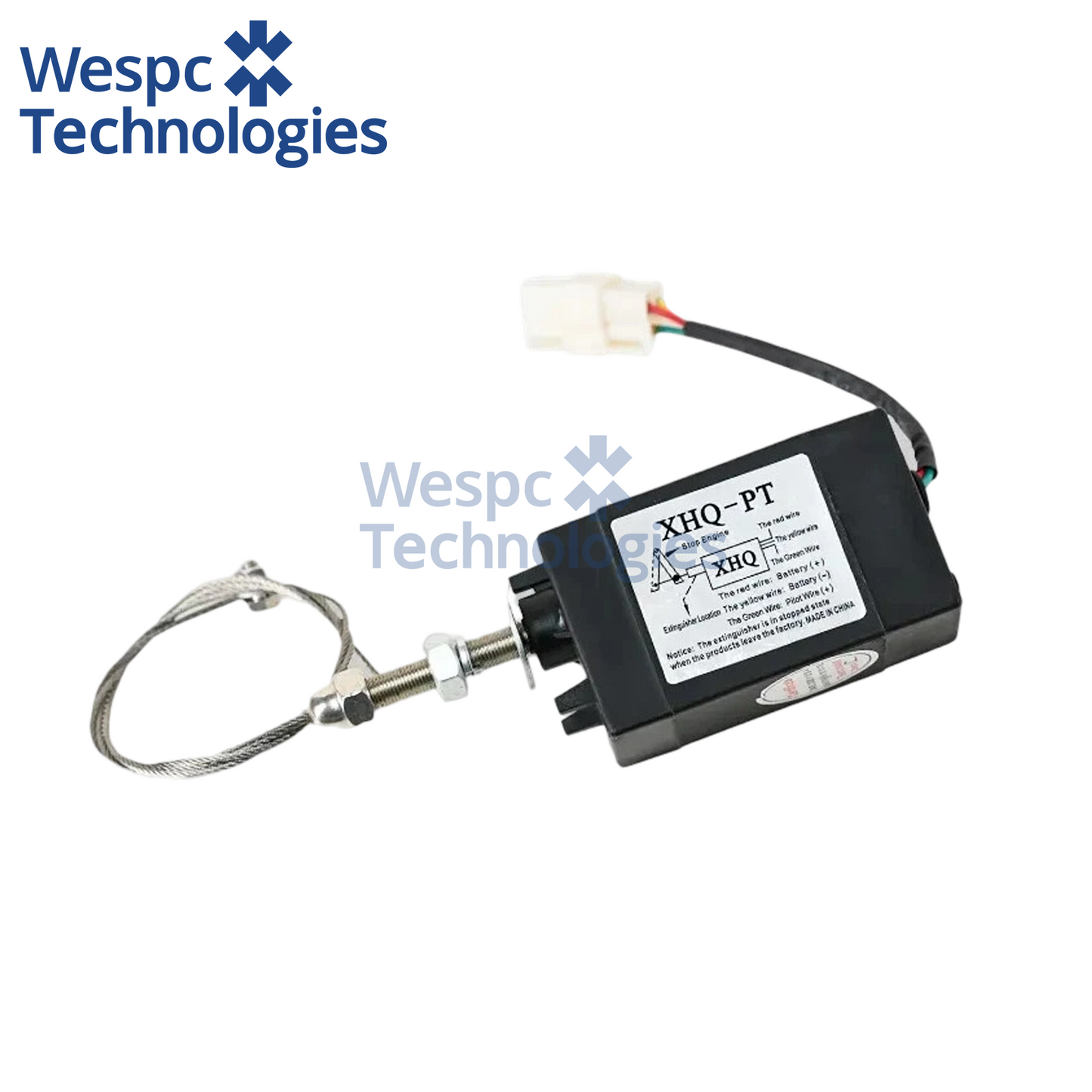 XHQ-PT-NO Normally Open Fuel Shutoff Solenoid DC12V DC24V Diesel Generator Flameout Device Electric Stop Solenoid