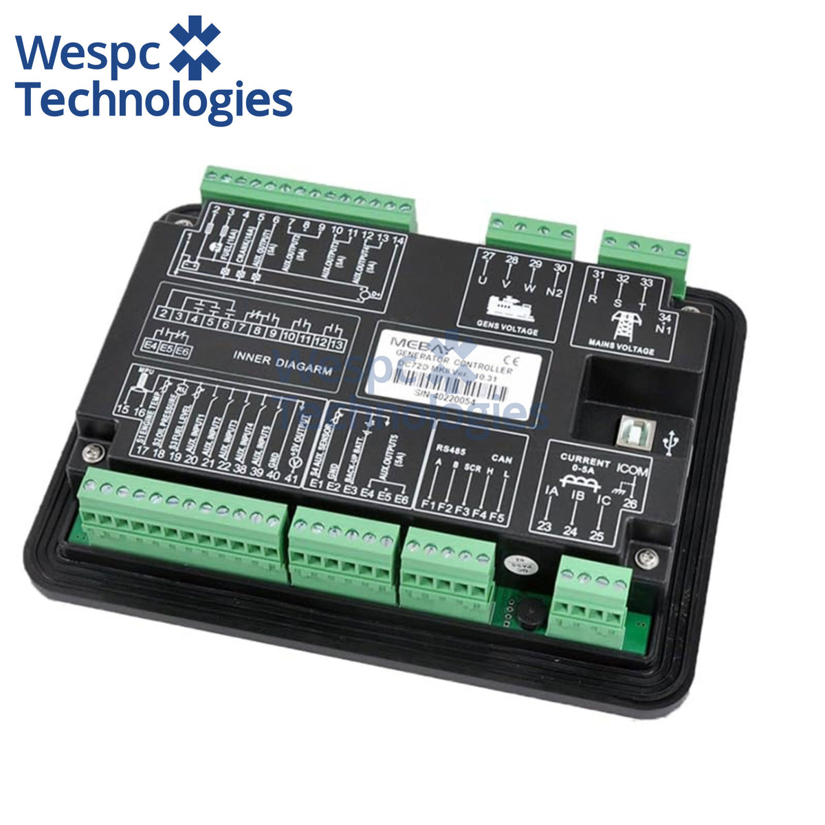 Original MEBAY DC72D MK2 Replaced By DC72D MK3 Genset Engine Control Module Panel AMF Automatic Switching ATS