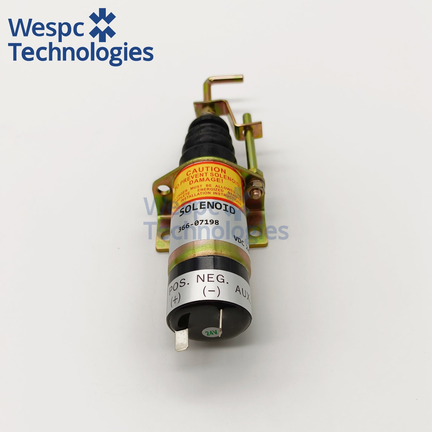 WESPC 366-07198 Fuel Shut Off Solenoid Valve 24V Fits Diesel Engine