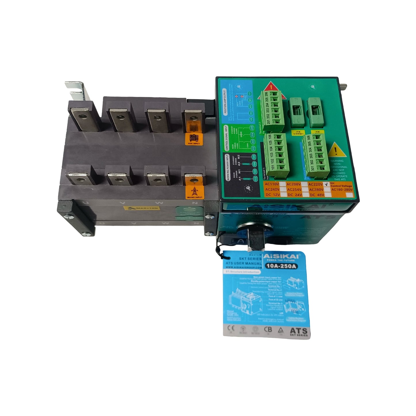 Original Genuine AISIKAI SKT2‑100A 4P ATS Automatic Transfer Switch 100A PC‑Grade Dual Power Changeover Switch