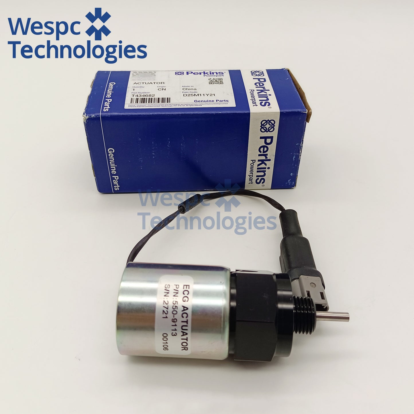 Original Throttle Solenoid U85206500 for Perkins 400 Series Engine 403D-15