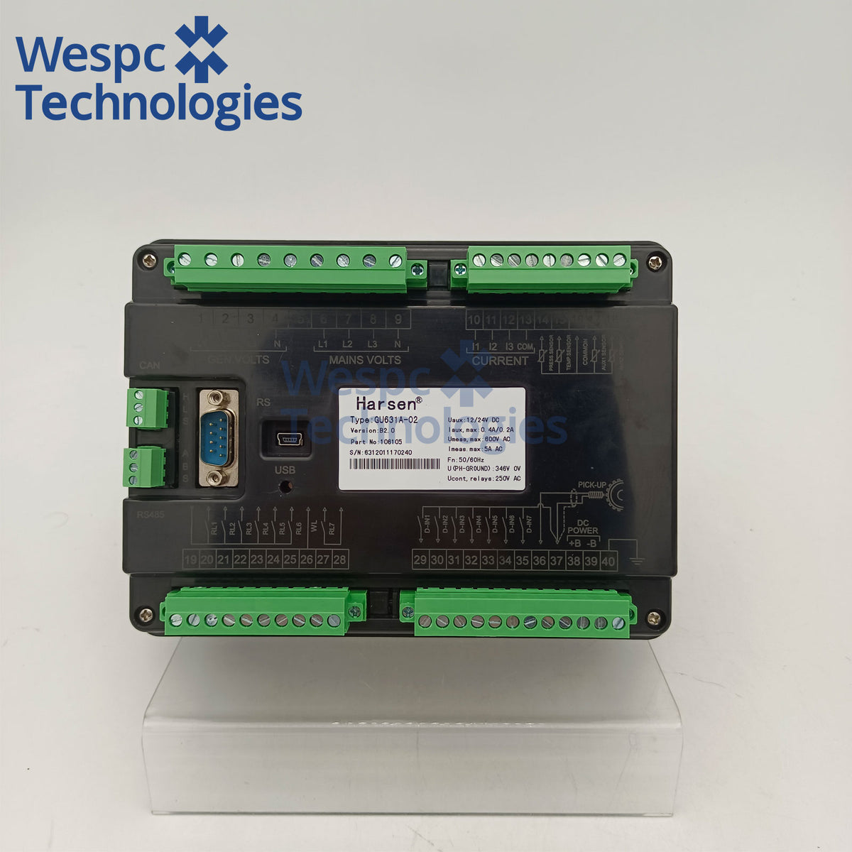 Original Harsen GU631A AMF Automatic Mains Failure Genset Controller