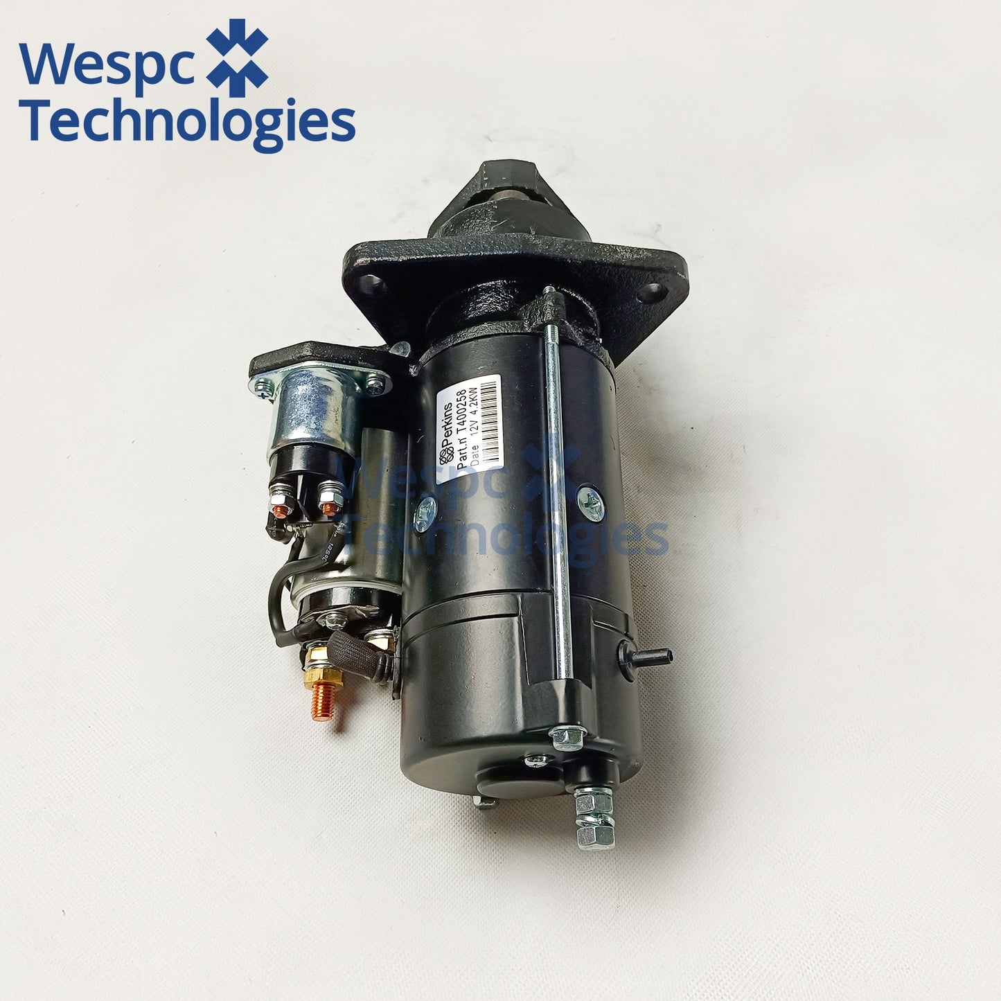 12V 4.2KW 10T Starter Motor T400258 Replacement Electrical Part Fits Perkins 1106 Series Diesel Engine