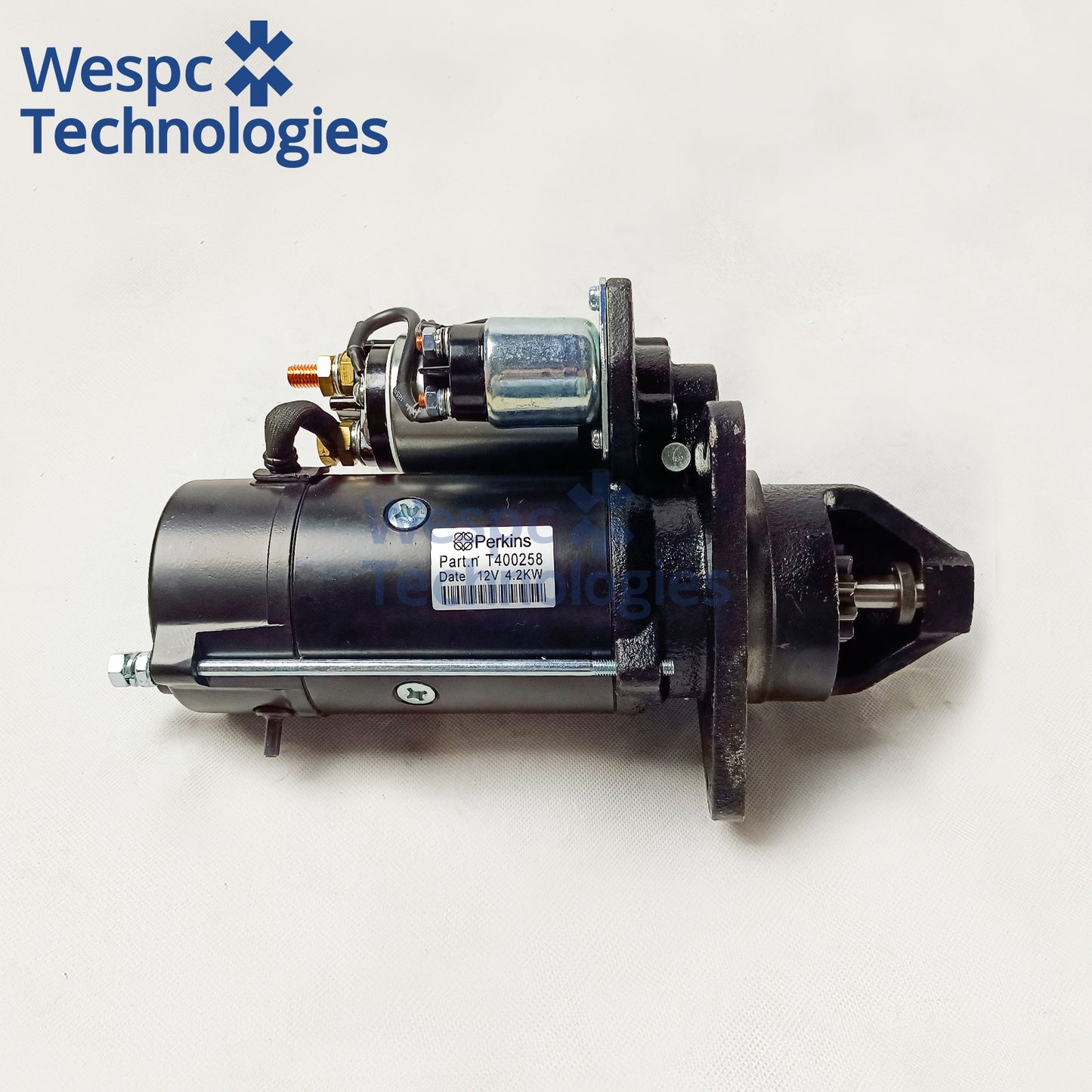 12V 4.2KW 10T Starter Motor T400258 Replacement Electrical Part Fits Perkins 1106 Series Diesel Engine