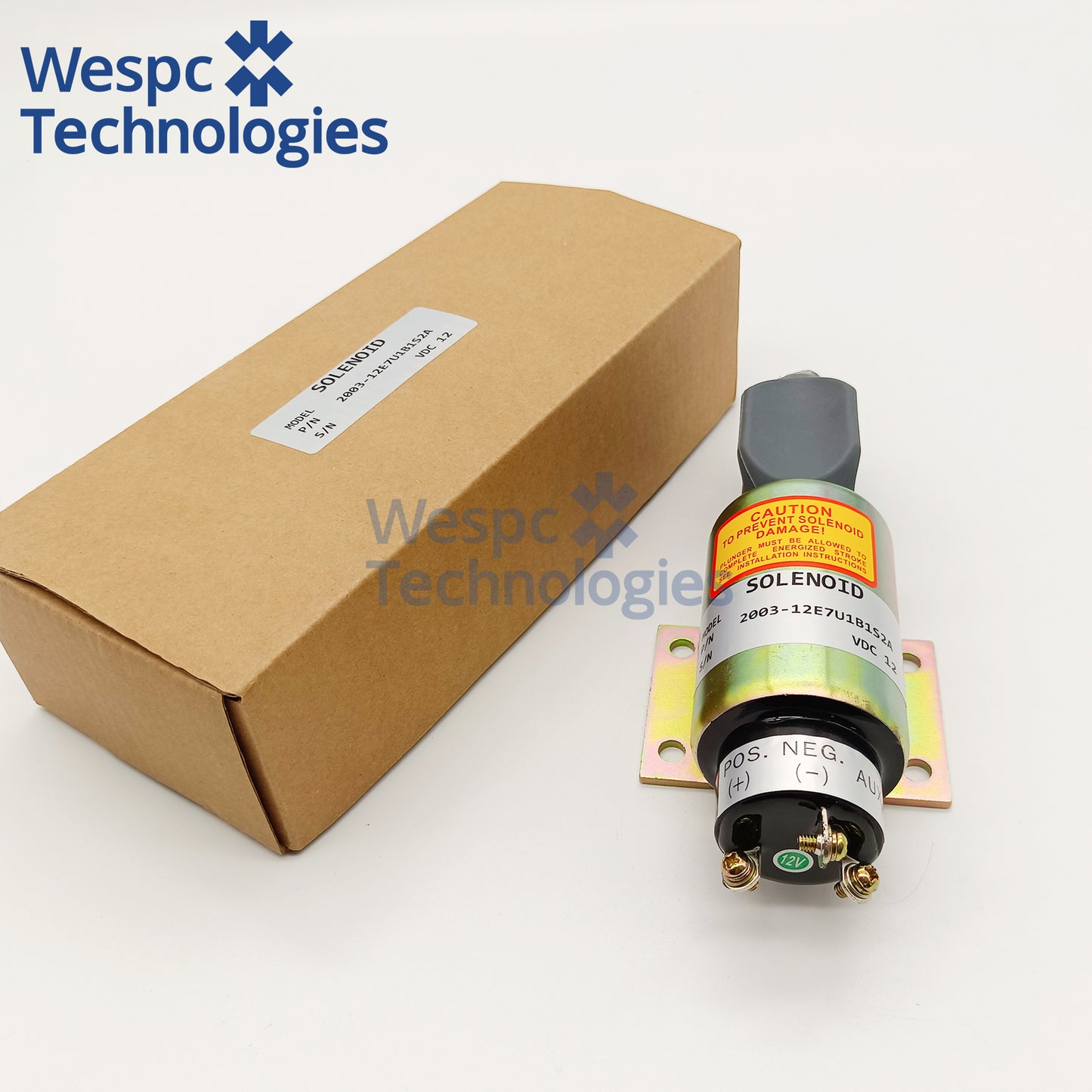 2003-12E7U1B1S2A 12V Fuel Shutoff Solenoid Valve Replace SA-4275 Woodward 2000 Series Diesel Engine Stop Solenoid