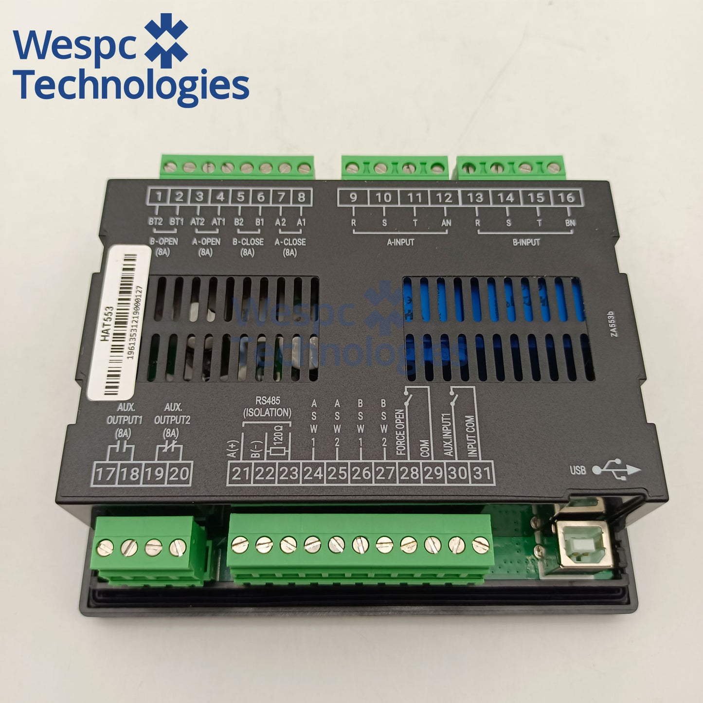 Original SmartGen HAT553 Dual power ATS controller Auto Start Control Diesel Genset Panel