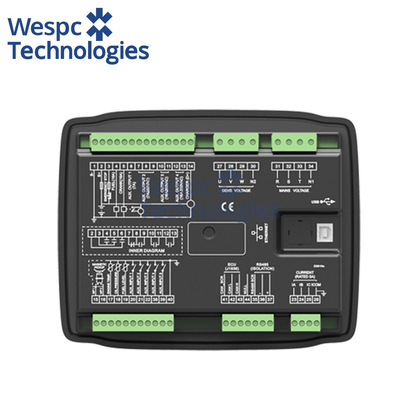 Original SmartGen HGM6110NC Generator Controller AMF Auto Start Stop Controller Panel
