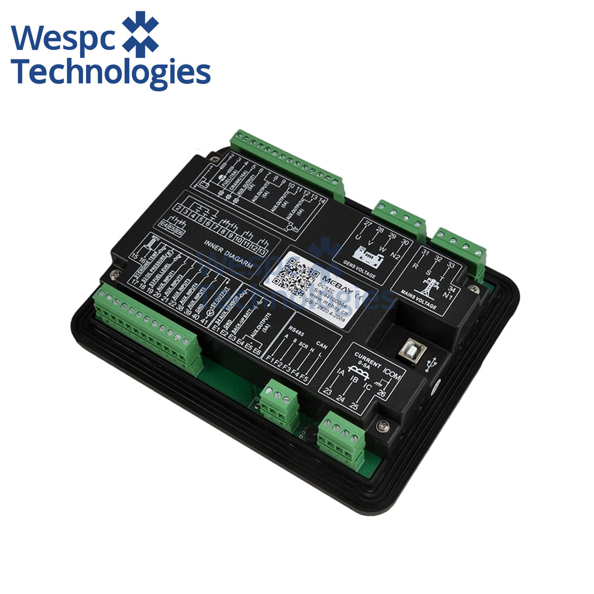 Original DC52CR AMF Genset Controller Generator Controller ATS Auto Mains Failure Panel CAN For Diesel Gasoline
