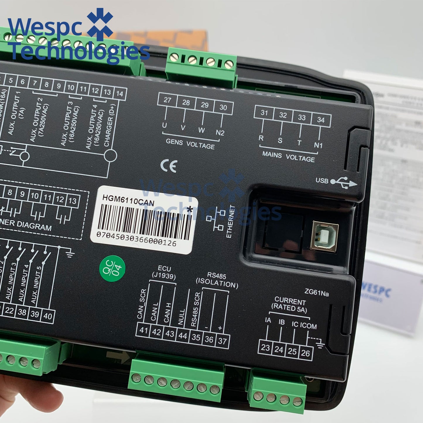 Original SmartGen HGM6110CAN Intelligent Generator Control Module AMF Automatic Shutdown Controller